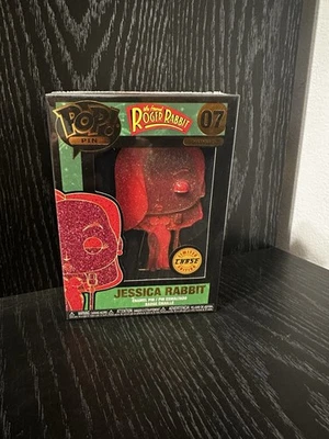 Pin Funko Pop Jessica Rabbit Who Enmarcó Roger Rabbit Rojo Brillo Persecución RARO #07  Foto 1 de 4