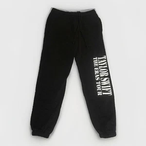 Pantalones deportivos Taylor Swift The Eras Tour para hombre M medianos negros de vellón cónicos - Imagen 1 de 6