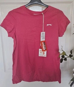 New With Tags Slazenger Pink T-shirt Size 10 - Picture 1 of 5