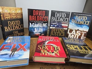 David Baldacci Books Lot 7 Hardcover Collectors, Fix, Last Mile, Split Second  - Picture 1 of 16