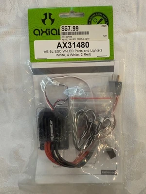 Axial AX31480 AE-5L ESC w/LED Port/Light - Image 1 of 2