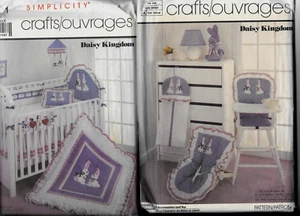 Vintage Simplicity Daisy Kingdom Bunnies & BowsNURSERY Patterns 7362 & 7361 - Picture 1 of 3