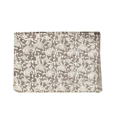 Hand Block Printed Cotton throw Tablecloth, 51"x74", for dining décor or blank - Image 1 of 4