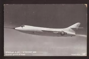Douglas d-588-2 Skyrocket--aereo jet supersonico della Marina degli Stati Uniti--cartolina da esposizione - Foto 1 di 1