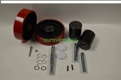 OUROVERSTOCK FOR Dayton 4YX97 Pallet Jack Complete Wheel Kit