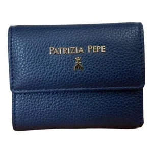 PATRIZIA PEPE PORTAFOGLI donna piccolo PELLE vitello 6 CARD +SPICCI BLU 2V8545 - Imagen 1 de 6