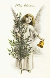 Papel de arroz para álbum de recortes decoupage artesanía ángel de Navidad 1102 - Imagen 1 de 1