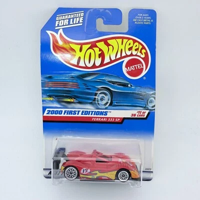 Hot Wheels 2000 First Editions Ferrari 333 SP Red Sports Car - Image 1 of 4