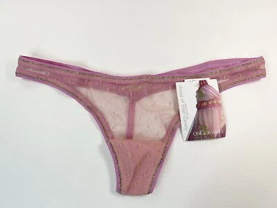 Victorias Secret NWT ON GOSSAMER Vintage 15th Century Royalty Look Thong M/L VTG - Image 1 of 4