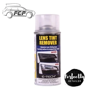 E-Tech Lichtgläser Linsentönungsentferner Spray Glas Kunststoff Auto Motorrad 150ml - Bild 1 von 1