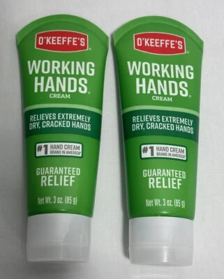 Crema de Manos Trabajando O'keeffe's Tratamiento Extremadamente Seca agrietada 3 OZ Nuevo Lote de 2 Foto 1 de 4