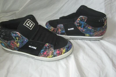 De colección Difícil de Encontrar RARO Globe Mace Hi Skate Zapatos Pintura Salpicaduras EE. UU. 11 UK 10 EUR 44 CM29 Foto 1 de 4