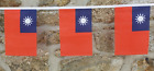 Taiwan Flag Bunting - 6m With 20 Flags