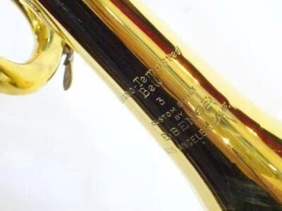 E-Benge Trumpet Resno Tempered Bell 3 Gold Plated Used with Case - Image 1 of 4