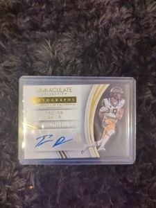 Trevor Davis 2016 Panini Immaculate Collegiate Rookie Auto #’d 57/99 #155