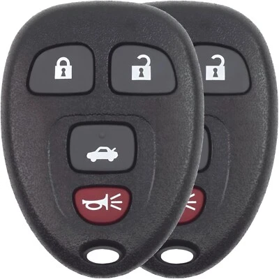 2x New Key Fob Replacement For Buick Chevy Pontiac Saturn KOBGT04A 15252034 - Image 1 of 4