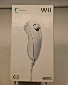 Nintendo RVLAFW3 Nunchuck Video Games Controller for Wii and Wii U - White - Picture 1 of 2