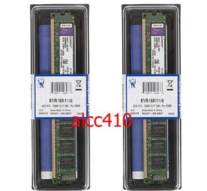 Kingston DDR3 1600MHz 16GB (2x8GB) KVR16N11/8 PC3-12800 Desktop Memory 240pin - Picture 1 of 1