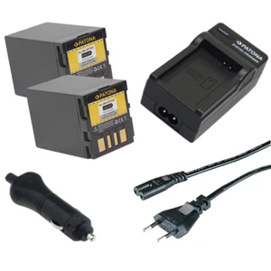2x Patona Akku + Ladegerät Haus/Auto für JVC GR-D450EG,GR-D540,GR-D540E - Bild 1 von 1