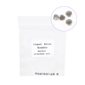 Botones linguales de ortodoncia dental para base redonda adhesiva paquete de 10 unidades - Imagen 1 de 11