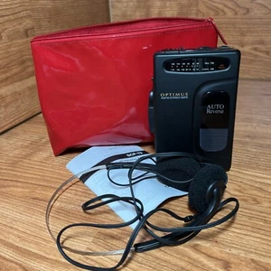 Optimus AM/FM Stero Mate Cassette Player Headphone Tested ALL Features Working - Picture 1 of 21