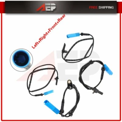 Sensor de velocidad ABS delantero trasero izquierdo y derecho 4 piezas para BMW 328i xDrive 2009-2012 Foto 1 de 4