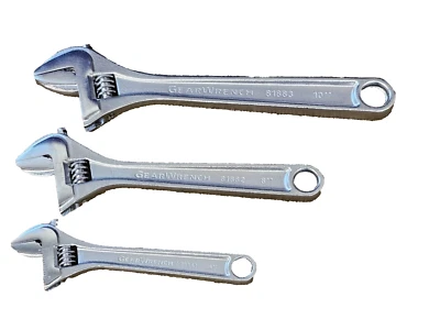 Gearwrench Adjustable Wrench 10" 8" 6" Set 81883 81882 81881 - Image 1 of 4
