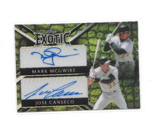 Mark McGuire  Jose Canseco   2023 Leaf Exotic  Dual Auto  1/1