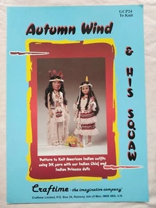 AUTUMN WIND and his SQUAW - Craftime Knitting pattern - American Indian Outfits - Picture 1 of 1