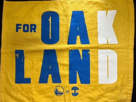 Warriors NBA Finals For OaKlanD SGA Towel Warriors x Oaklandish Oracle Last Game Cover