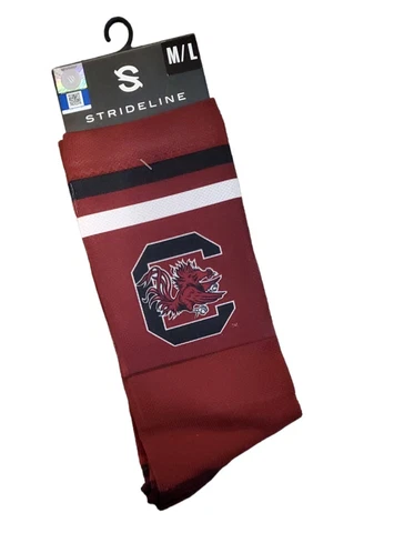 South Carolina Gamecocks Socks Strideline Crew Premium Licensed Athletic Wear Cover