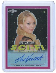 2019 Leaf Pop Century SCI-FI Laura Vandervoort SUPERGIRL Autograph Auto Card 1/7 - Bild 1 von 2