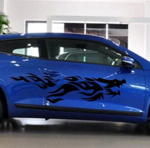 Car Decals Dragon Flames 61'' for Scirocco EOS Vinyl Door Motor stickers ZC955 - Bild 1 von 5