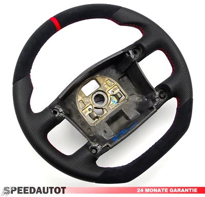 TAUSCH Abgeflacht Alcantara Lederlenkrad VW Touareg Phaeton 3D0419091 ROT - Bild 1 von 4