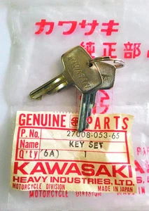 Kawasaki KZ1000 C1 Police 1000 1978-1981 Key Set Tank No #165 Nos - Picture 1 of 2