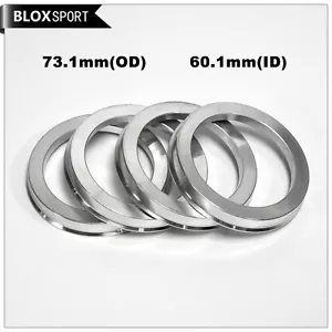 73.1-60.1 Aluminum Hub Centric Rings silver for Toyota Lexus RX NX IS ES GS - Picture 1 of 10