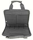 Deluxe Black Thick Padded Concealed Double Pistol Case 2 Hand Guns Pouch Mag Bag