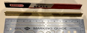 Vintage Bruning Triangular Scale Ruler No 2127P - Picture 1 of 2