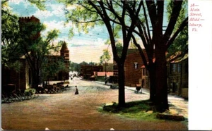 Middlebury VT Main Street Buggy Wagen Dirt Road Vermont ca. 1905 Postkarte HQ16 - Bild 1 von 2