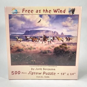 SunsOut Pferde Puzzle frei wie der Wind Jack Sorenson 500 Stck. 18 Zoll x 24 Zoll Neu aus altem Lagerbestand Mängel - Bild 1 von 16