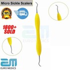 MICRO SICKLE SCALER SILICONE COATED DENTAL HAND INSTRUMENT PERIODONTAL ERGONOMIC