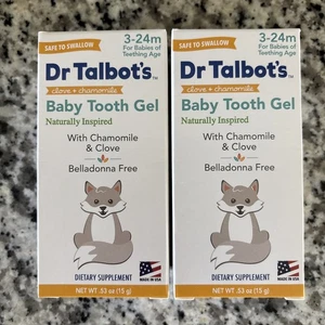 (2 pack)   Dr. Talbot's Baby Tooth Gel for Sore Gums 3-24 Mon .53Oz Ea EXP 11/26 - Picture 1 of 4