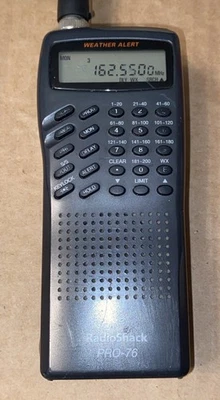 RadioShack Pro-76 200 Channel Handheld Scanner Radio Analog Weather Alert Band - Image 1 of 4