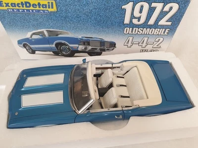 ´72 OLDSMOBILE 442 W-30 CONVERTIBLE  | blau-weiß | EXACT DETAIL REPLICAS | 1:18 - Bild 1 von 2