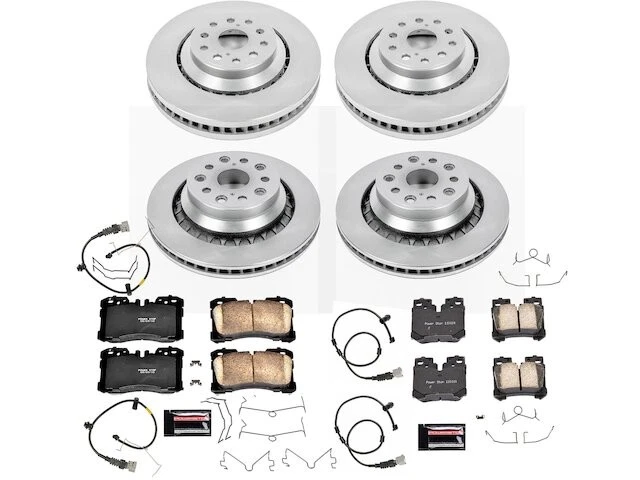 Kit de pastillas de freno y rotor delanteras y traseras para Lexus LS460 2008 KP237NH 2007-2009 Foto 1 de 1
