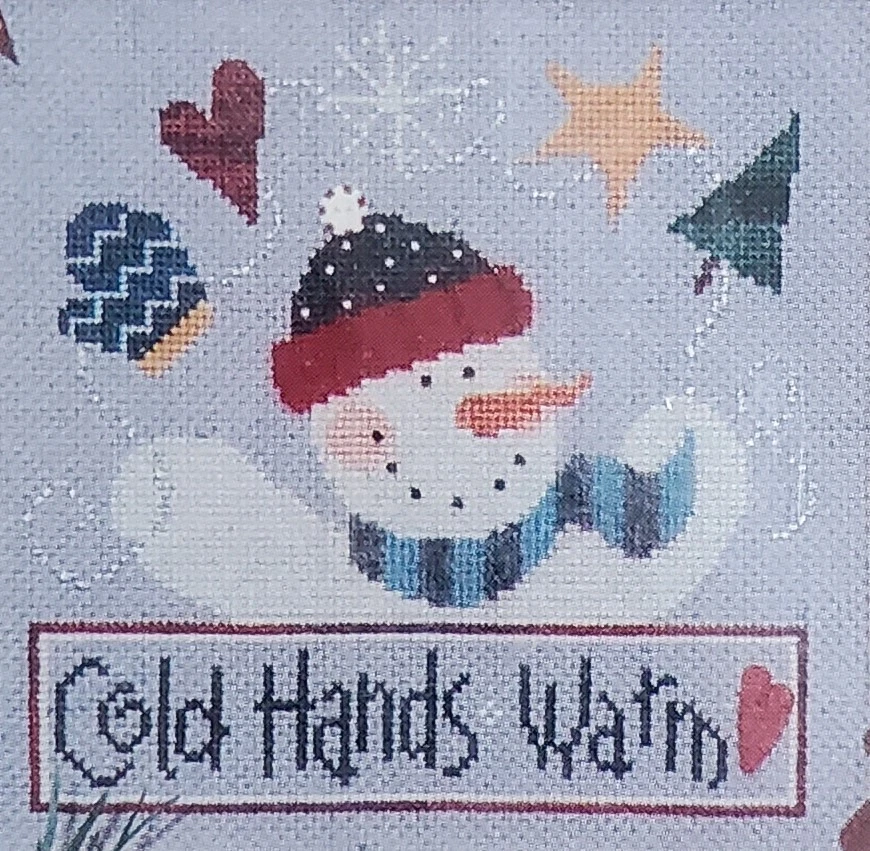 Lizzie Kate Manos Frías Corazón Cálido 064 Invierno Muñeco de Nieve Punto de Cruz Patrón NUEVO Foto 1 de 1