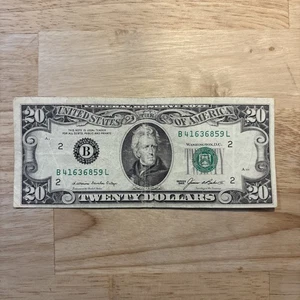 Old 20 Dollar Bill (1985) - Picture 1 of 2