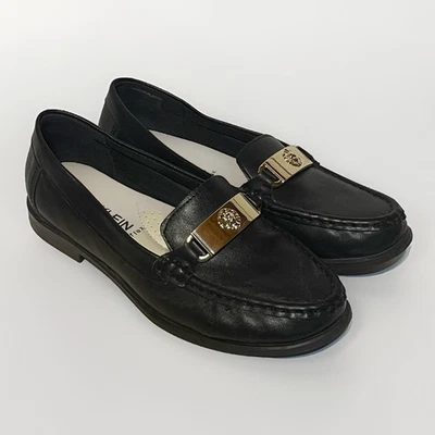 Anne Klein iFlex Women’s Size 7 Black Patent Loafers Slip-On Comfort - Image 1 of 4