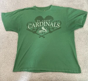 Camicia St Louis Cardinals uomo XL extra large verde manica corta giorno di patrizio - Foto 1 di 5