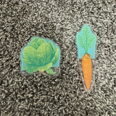 Lovevery Community Garden Plastic Puzzle Lettuce & Carrot Replacement Pieces - Image 1 of 2